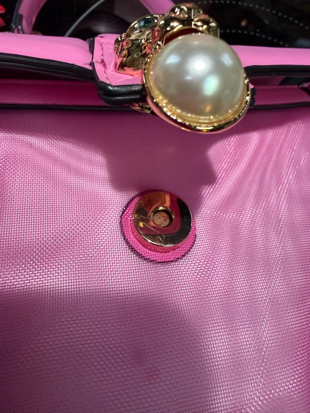 ALDO NWT Stunning Pink Chain-Accent Top Handle Concert See Through Bag ( P261) - Picture 6 of 10